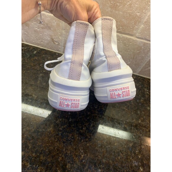 Converse CTAS Move Platform Sneakers Egret/Stone Mauve/Rust Pink W 9 - Picture 5 of 8